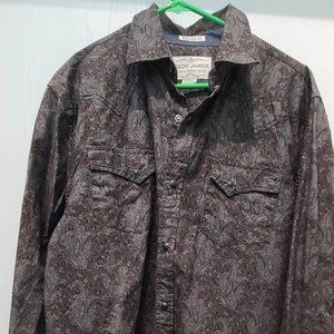 Men's Cody James Pearl Snap Western-Style Button-up